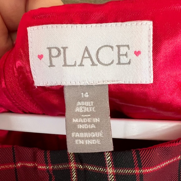 Festive *Place* Red and Black Plaid Holiday Dress - Picture 2 of 2